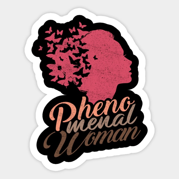 'Butterflies Phenomenal Woman' Phenomenal Woman Gift Sticker by ourwackyhome